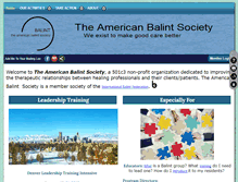 Tablet Screenshot of americanbalintsociety.org